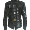 Croco jacket classic, black, single jersey