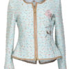 Bouclé jacket with baccarat embroidery