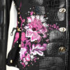 Couture Jacke mit "paisley-embroidery"-6 Motive (300.000 Stich.), handappliziert mit 270 Hotfixkristallen und Natursteinen